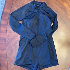 Athleta Paddlesuit One Piece Swimsuit Small Black NWT